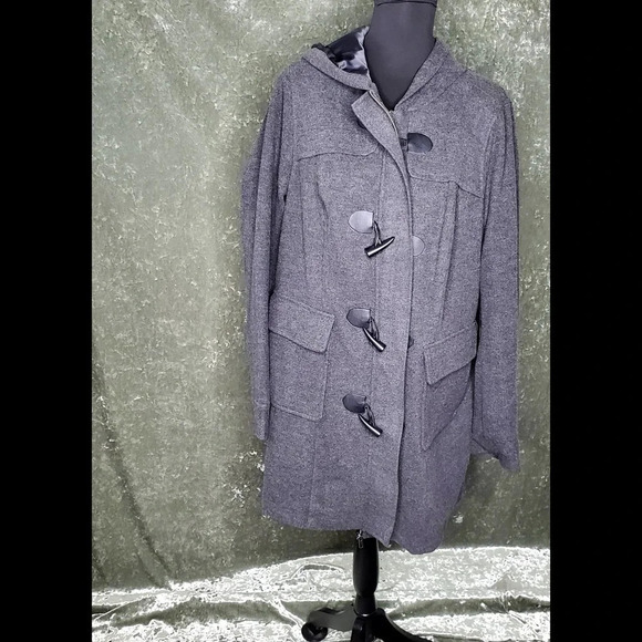 Torrid Fleece Toggle Front Coat - Picture 2 of 7